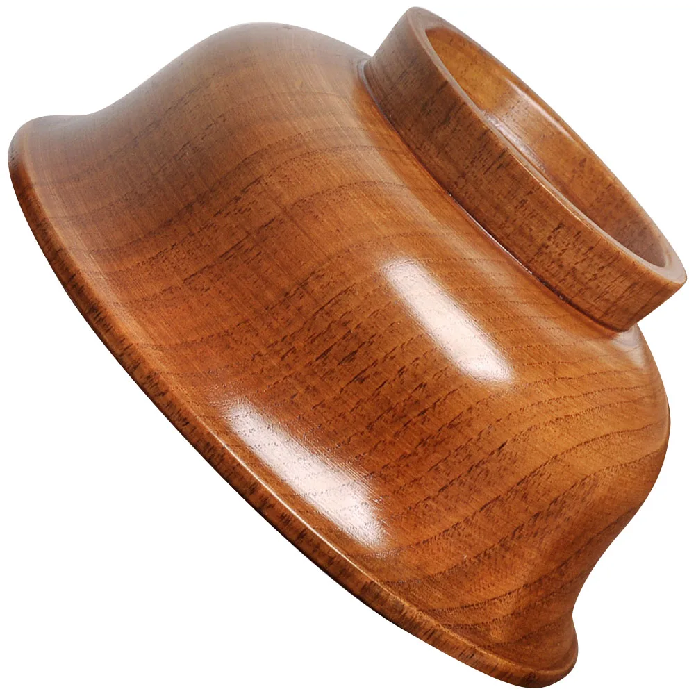 

Wooden Bowl Salad Soup Dessert Container Food Serving Storage Holder Milk Tea Bowl Kitchen Supplies Wood Material