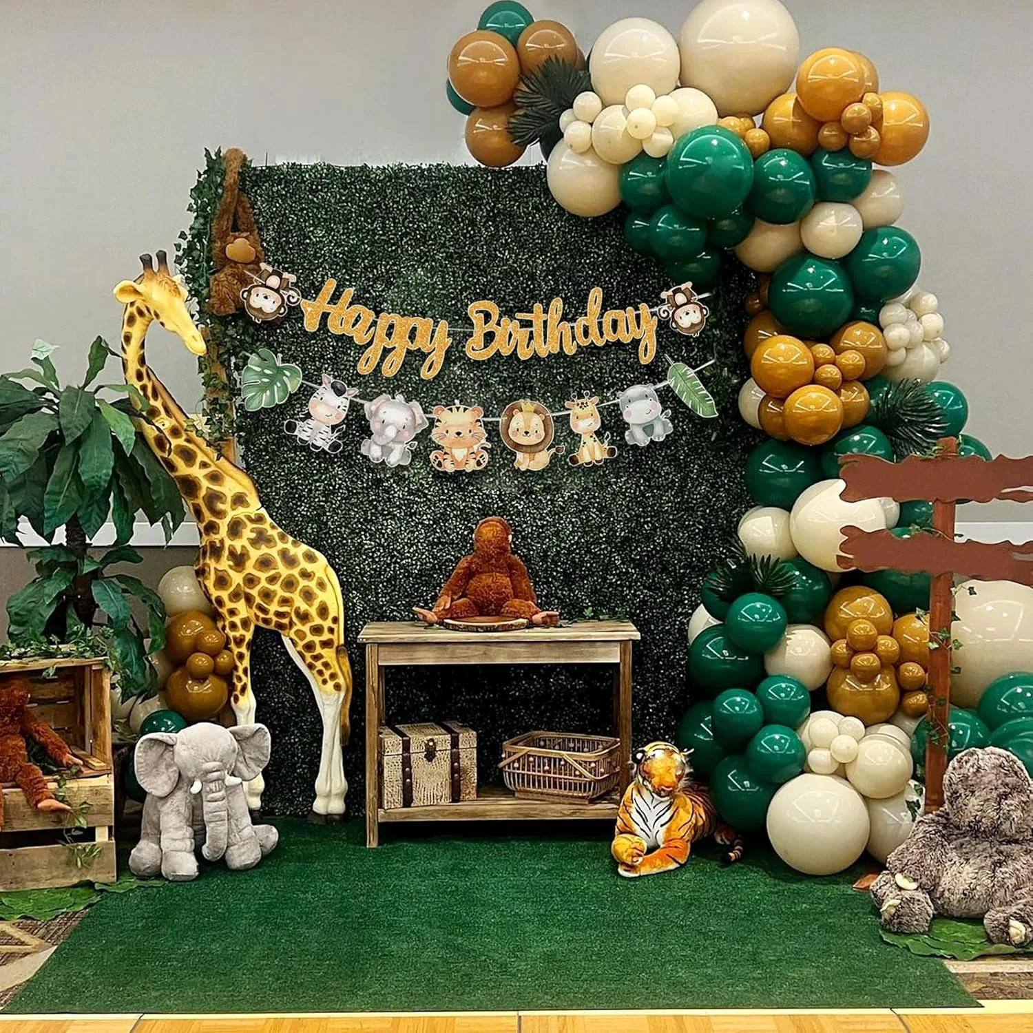 Jungle Safari Happy Birthday B - Baby Nursery Jungle Theme ulasan dan harga