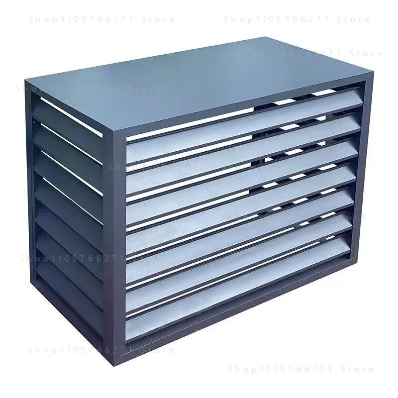 Customized Aluminum Alloy and Zinc Steel Louvers for Air Conditioning Cover, Air Conditioning Grille, Outdoor Protective Cover