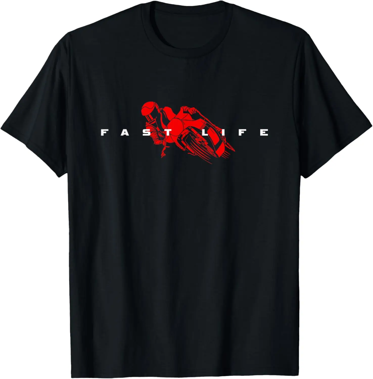 Motorcycle T-Shirt 100% Cotton Trendy Y2K Short-Sleeve Tee-Soft, Quick-Drying, Moisture-Wicking; Ideal Sports Casual Wear; Great