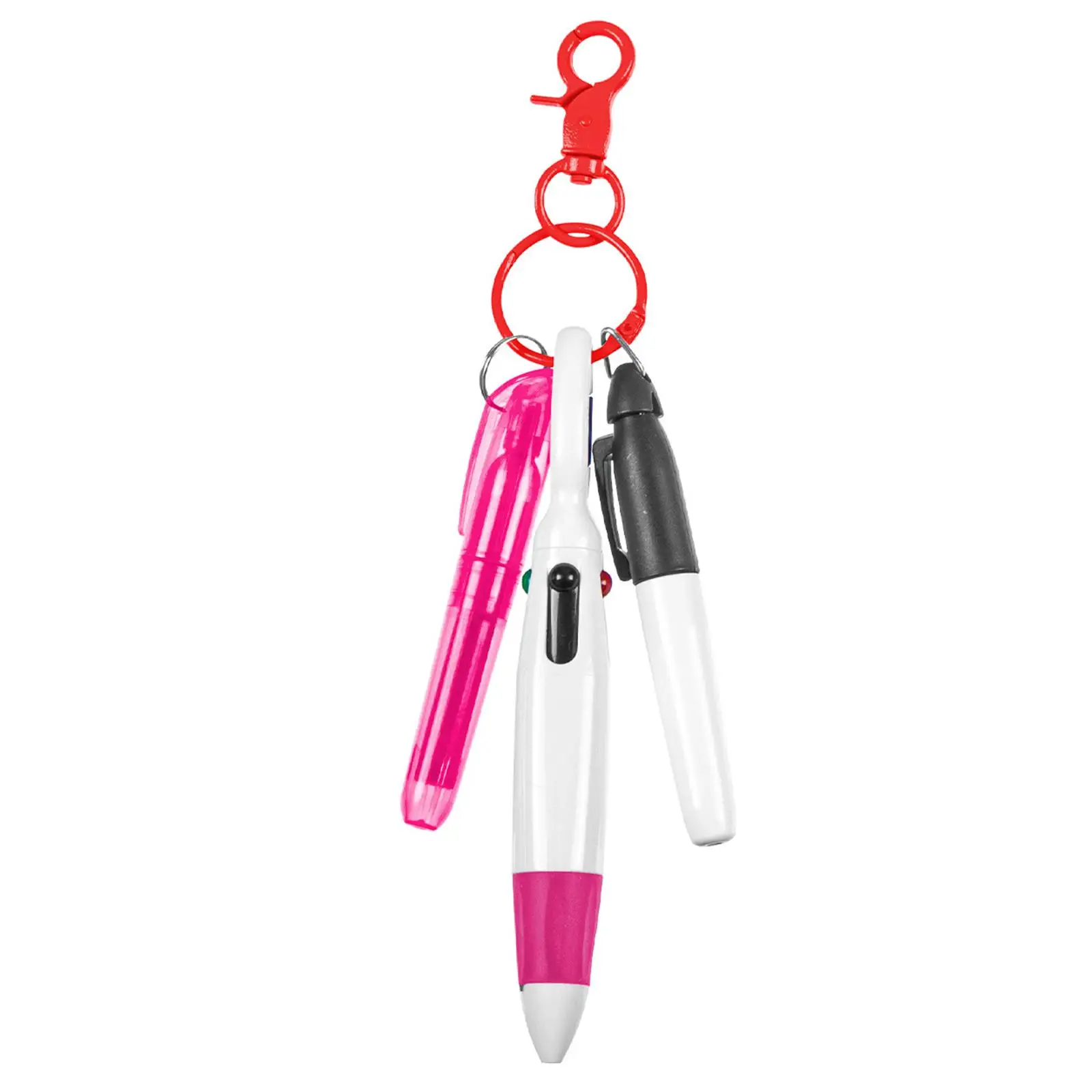 Multipurpose Shuttle Pen com Carabiner Clip, Enfermeiros Day Gift, 2 pcs