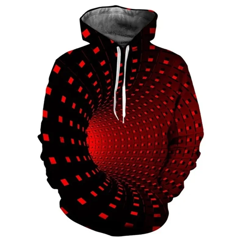 Black And White Vertigo Hypnotic 3D Printing Y2K New Hoodies Unisxe Funny Menwomen Casual Graphic Hoodie Streetwear Male Tops