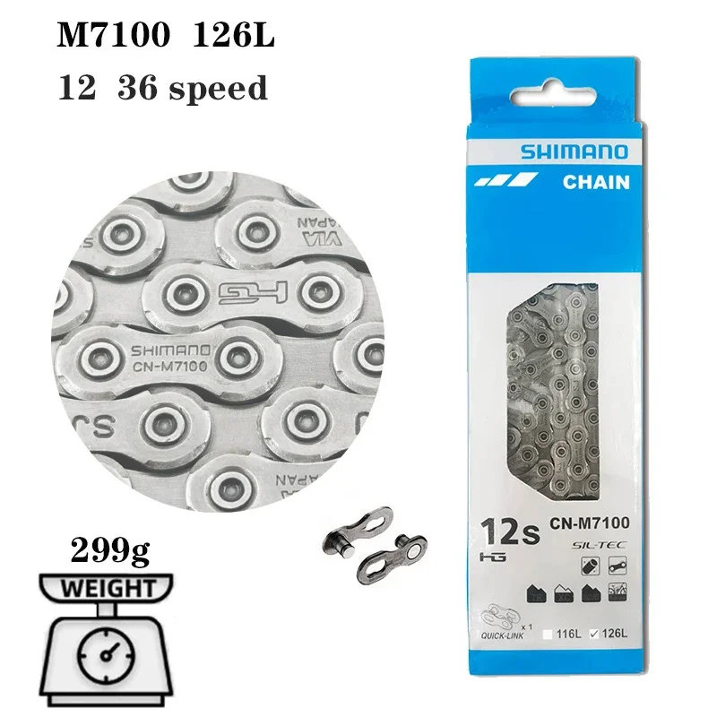 Shimano 12s Bicycle Chain Current 12v Mtb Bike Accessories 12v Current M7100 M8100 M9100 MTB Bike Chain