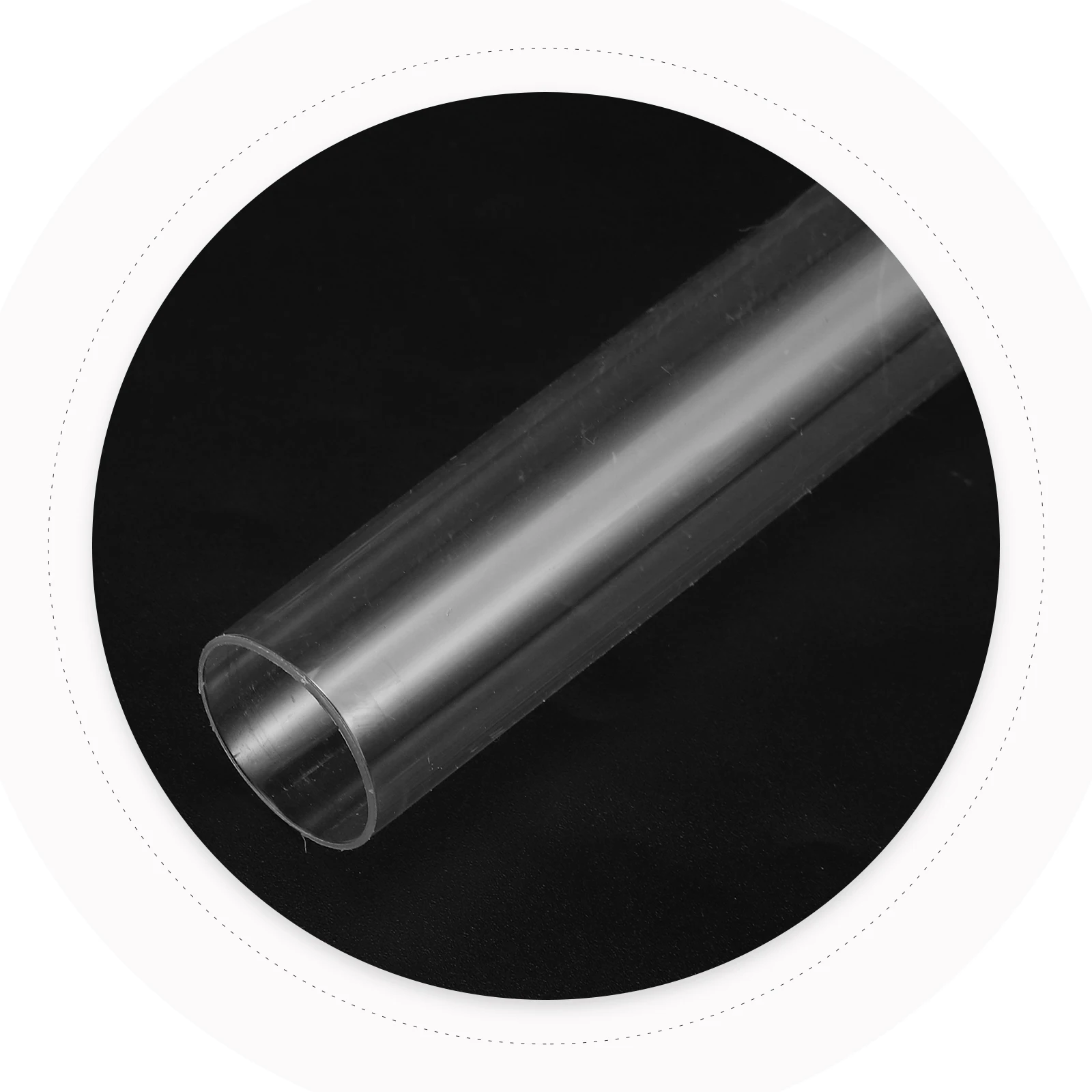 

5pcs Fishing Float Tubes 19mm Thick Transparent Bait Holders 50cm Length Fishing Supplies Accessories Storage Containers