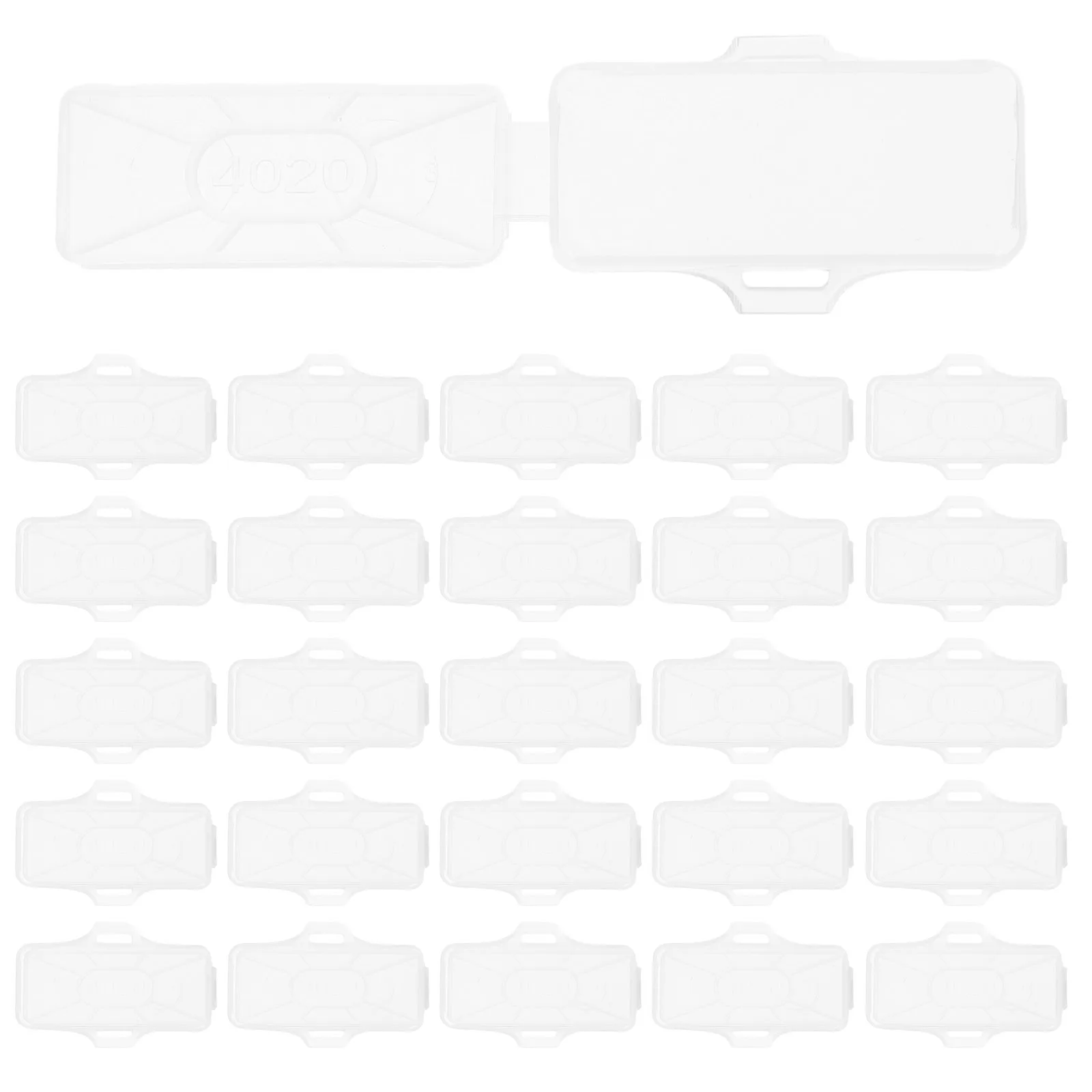 

100 Pcs Cable Identification Box Wire Case Label Name Holder Electric Cord Tags Plastic Labels Sign Transparent Storage