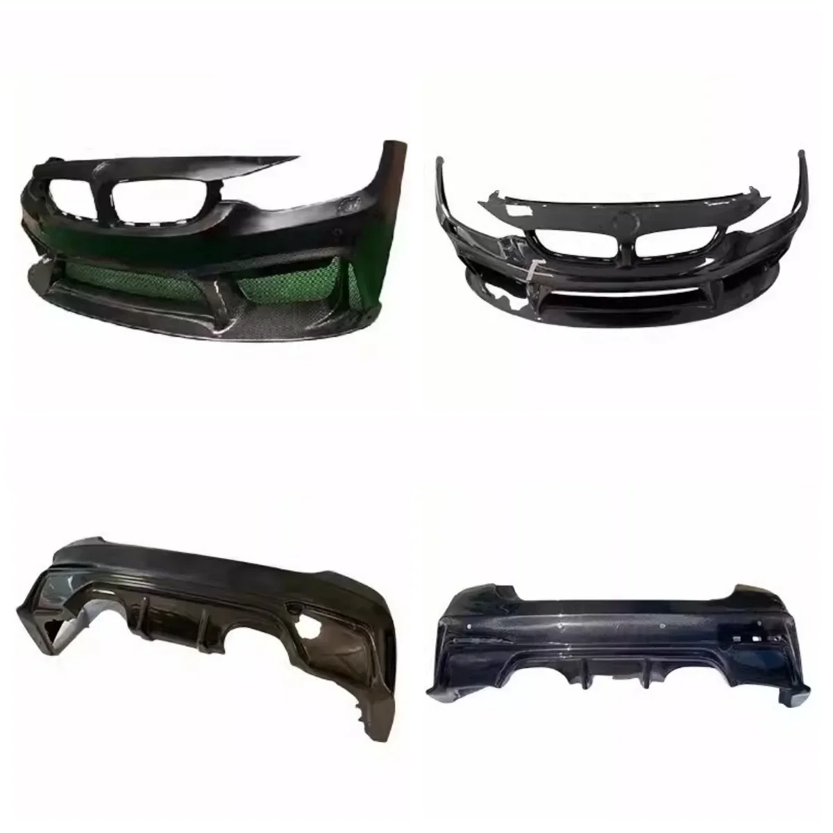 

Передний бампер из углеродного волокна, задний бампер для BMW M3 M4 F80 F82 F83, модифицированный автоматический большой объемный комплект кузова, автомобильные аксессуары