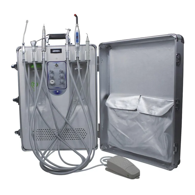 Unité dentaire portable, unités dentaires mobiles avec compresseur BD-406, équipement dentaire populaire pour les cabinets dentaires