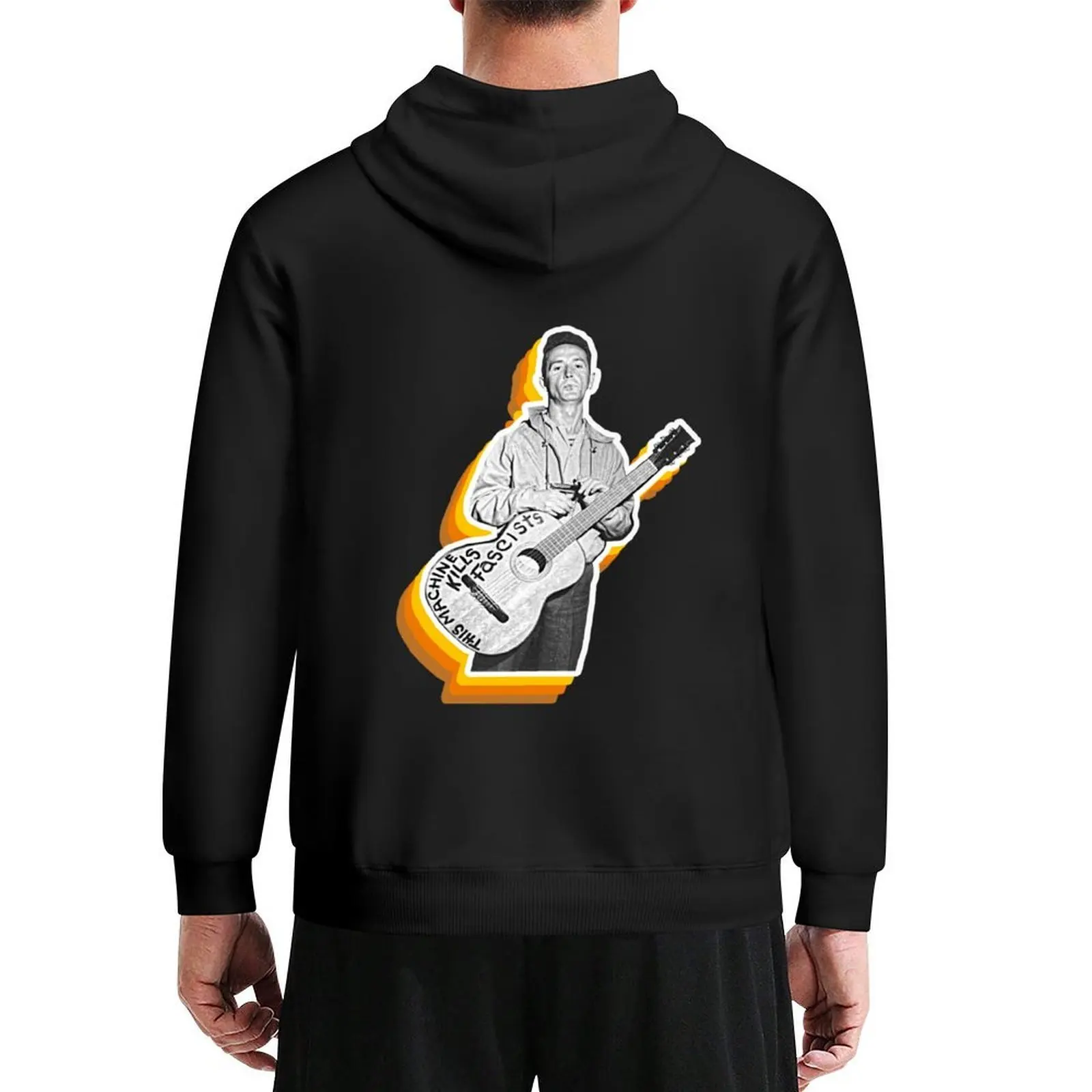 

Woody Guthrie Sepia Folk Singer Songwriter Fan Art Hoodie korean clothes winter clothes men's sweat-shirt set tracksuit men