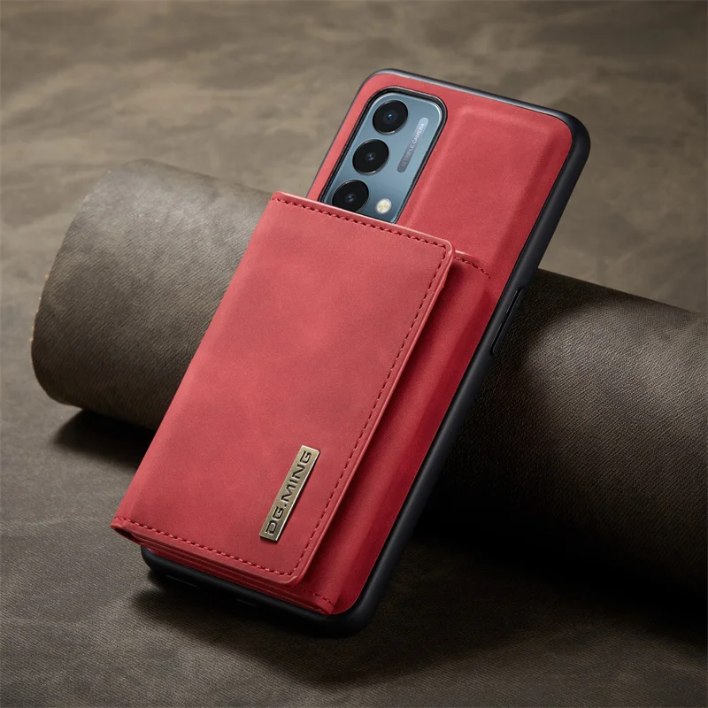 Simple leather multi-function card anti-drop mobile phone case for OnePlus Nord N20 5G Nord N200 Nord 2  1+Nord 2 1+Nord N200