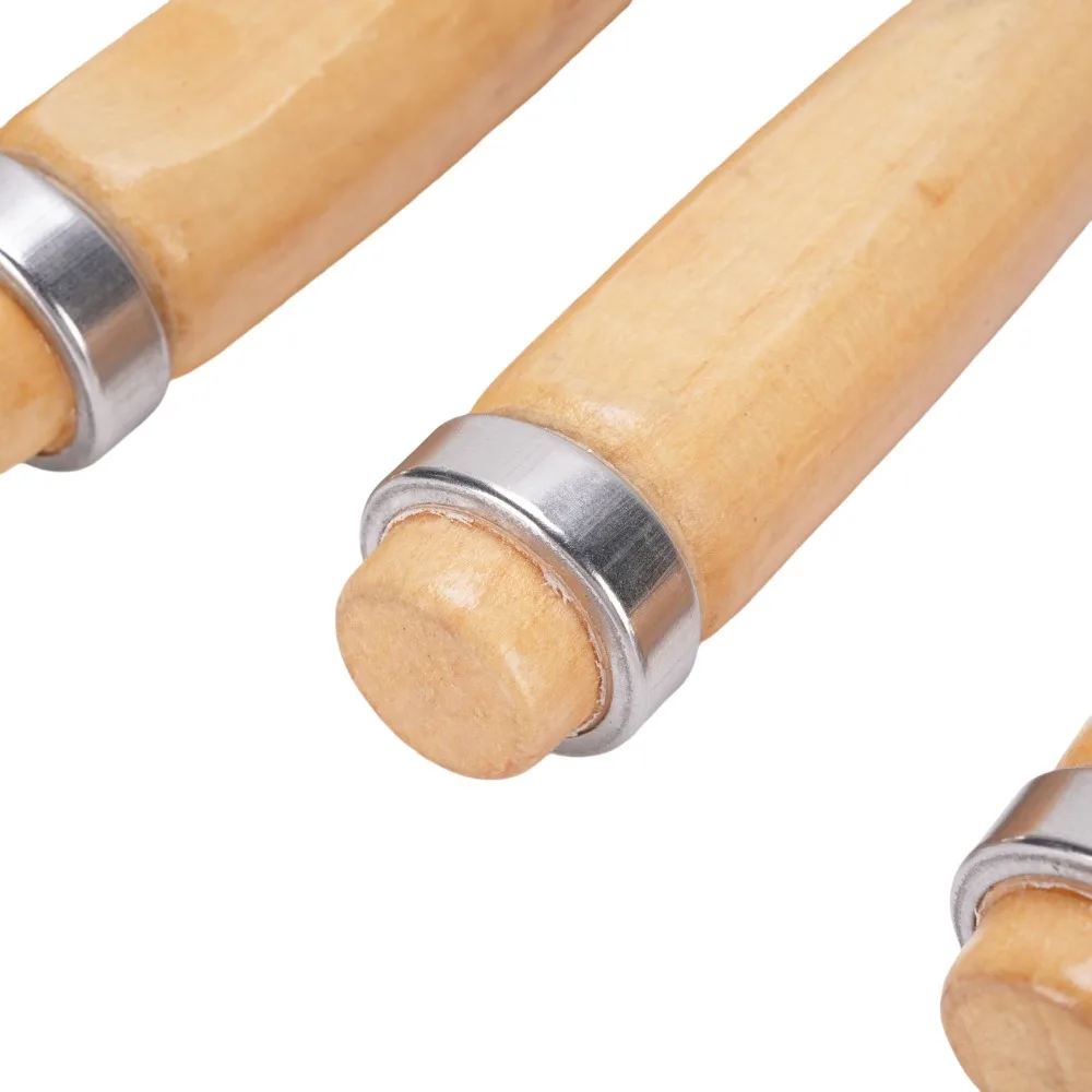 4 Pcs 4-Piece Half Round Wood Chisel Set Carbon steel Semi-Circular Woodworking Gouge Tools Wooden Handle Steel