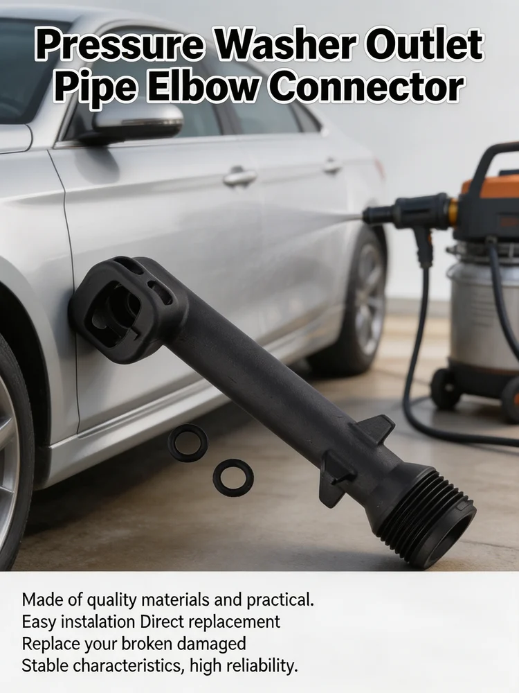 Car Accessories Pressure Washer Outlet Pipe Elbow Connector Plastic For Karcher K3 5.064-396.0 Tools Pressure Washer Elbow