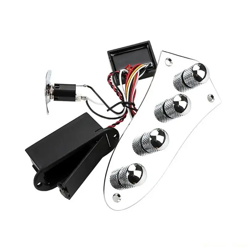 31BE Wire Loaded Control Plate with Switch Prewired Guitar Switch Control Plate Electric Guitar Replacement Part Enduring
