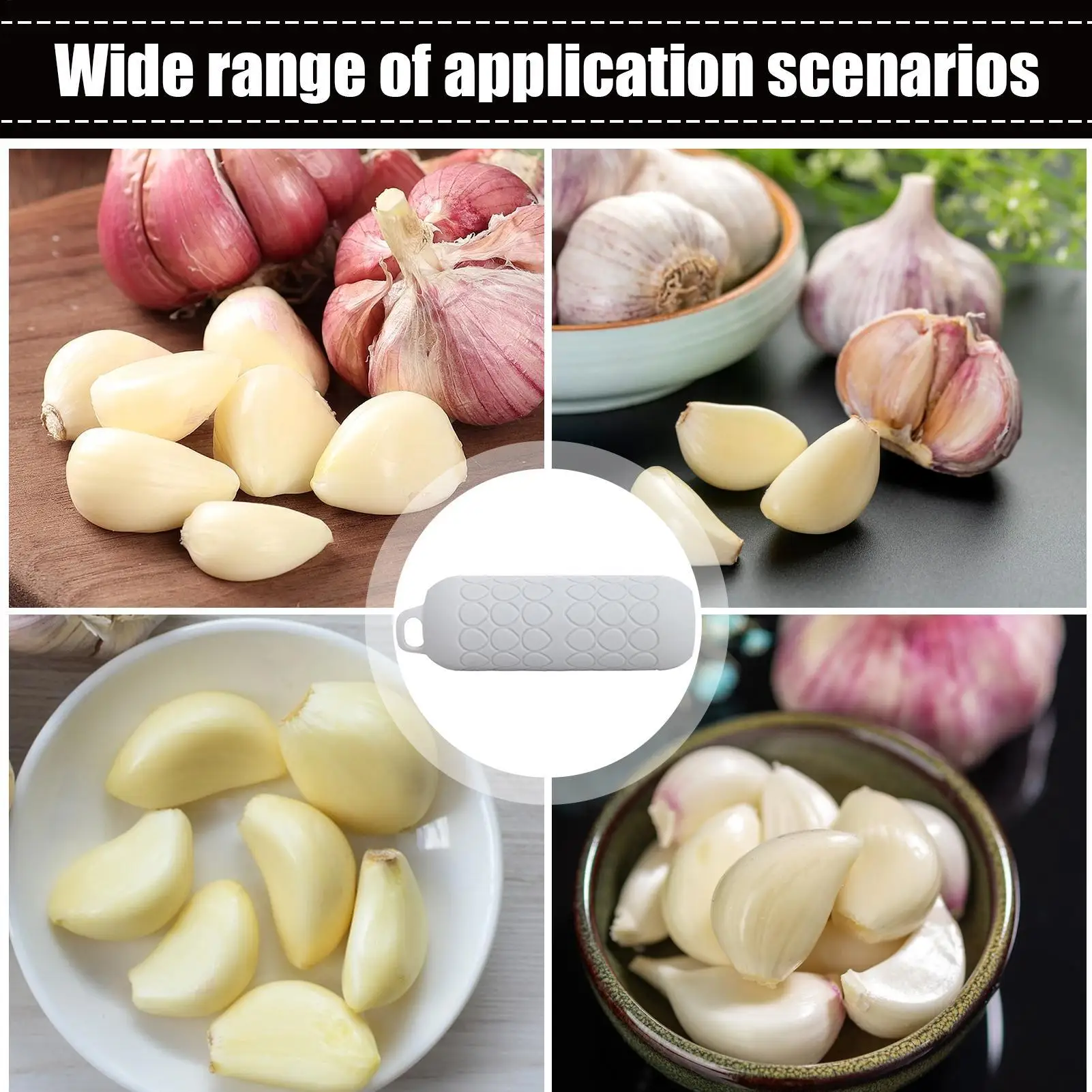 Silicone Garlic Peeler Quick to Peeled Garlic Skin Remover Garlic Tube Rollers Kitchen Gadgets for Fruits and Vegetables