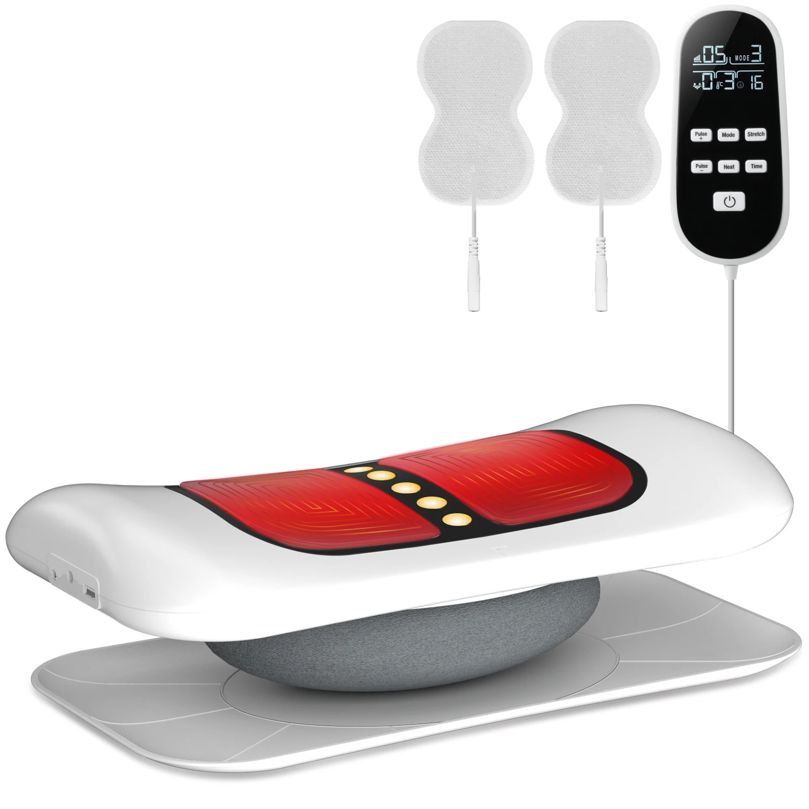 

Waist Massager Heat Back & Sciatica Pain Relief Back Massager Lumbar Traction Massager Device Wholesale Price