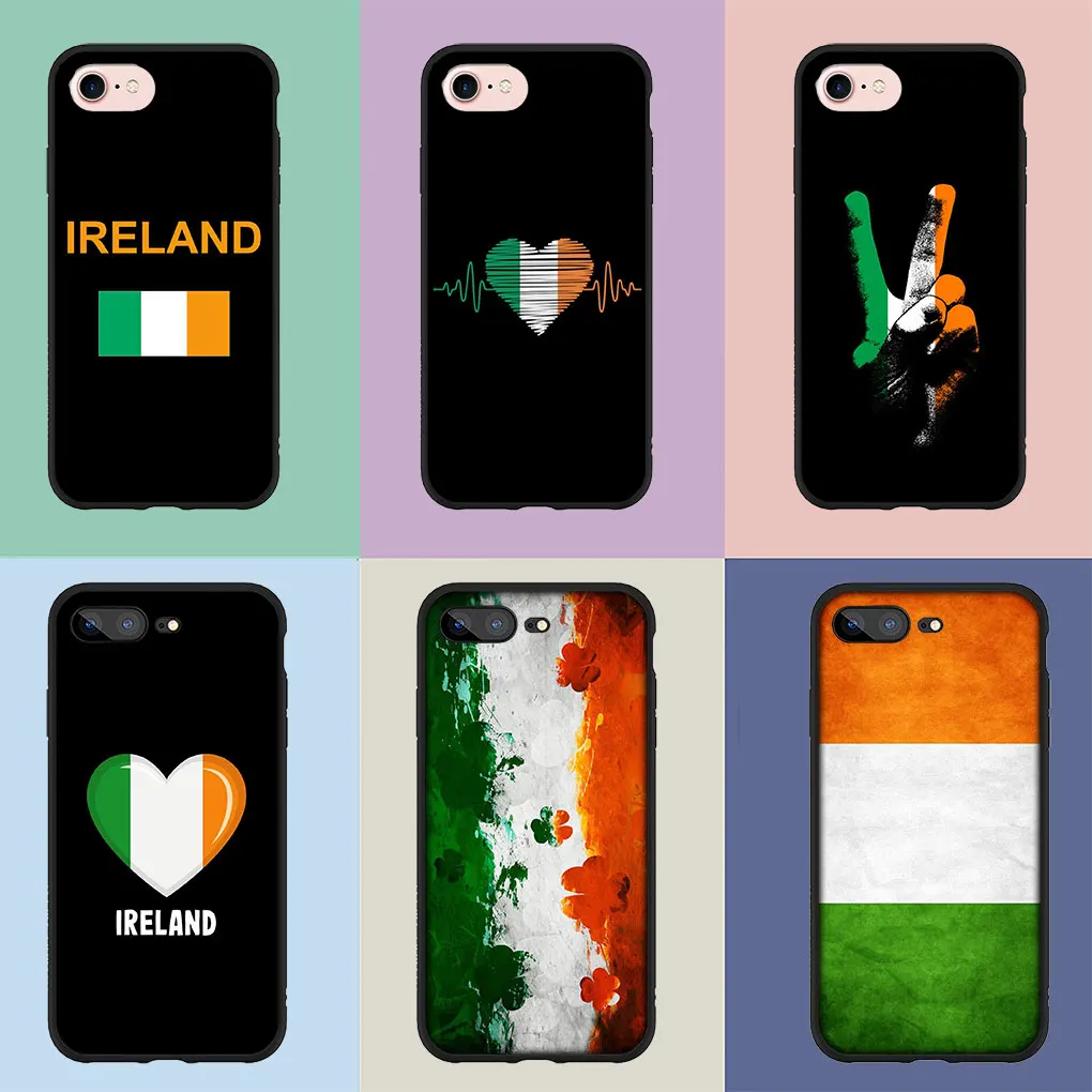 Ireland Irish Flag Cover Phone Casing for iPhone 16 15 14 13 12 Pro X XR XS Max 8 7 Plus + 15+ SE Soft Case