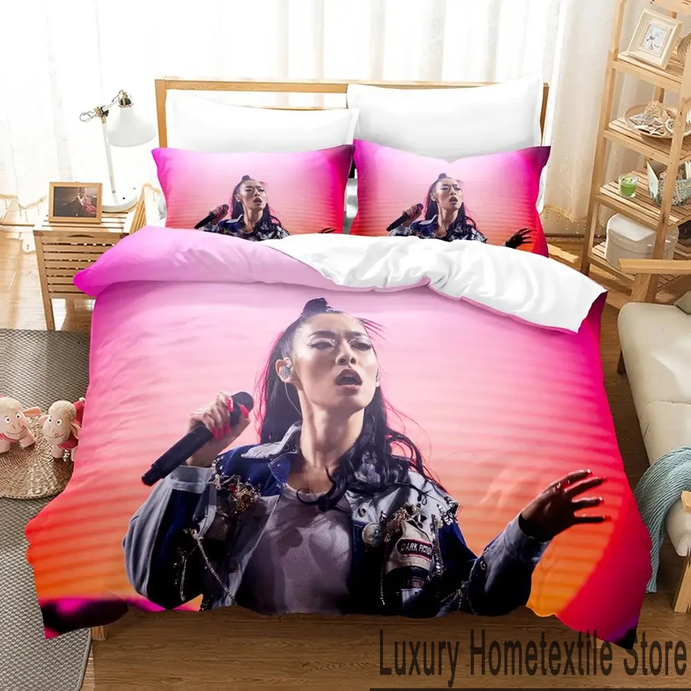 

3D Print Rina Sawayama Singer Bedding Set Duvet Cover Bed Set Quilt Cover Pillowcase Comforter king Queen Size Boys Adult