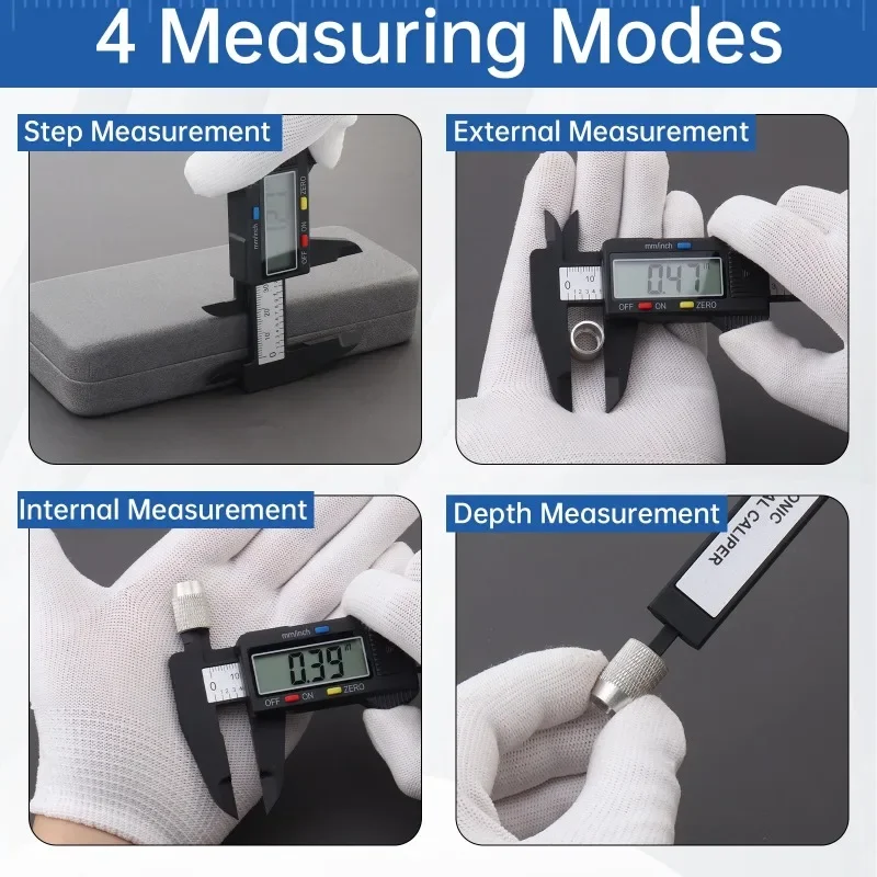 Imagem -04 - Ferramentas de Paquímetro Digital de 0150 mm Régua Vernier de Estudante Instrumentos de Análise de Medição