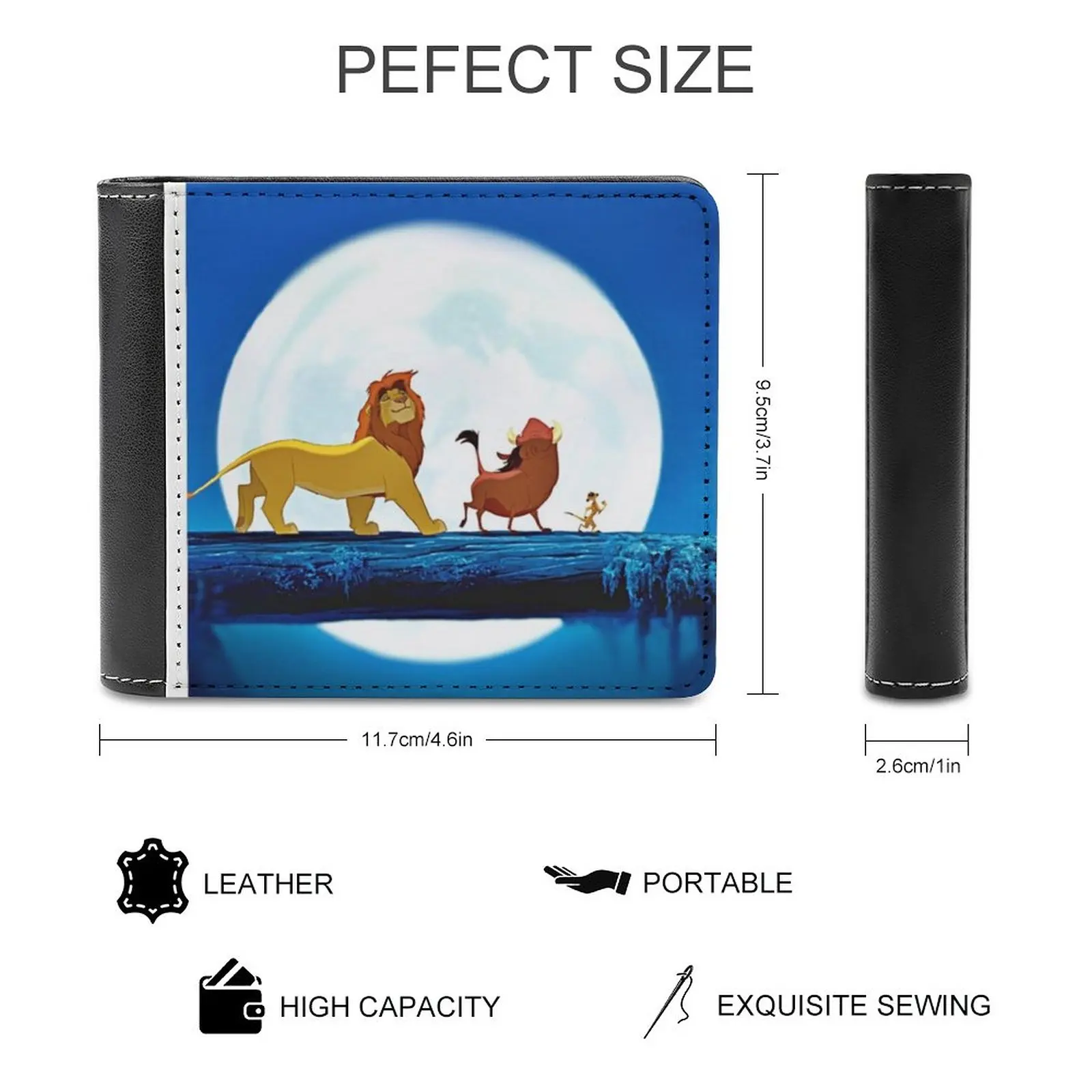 Men's Wallet Leisure Travel Lightweight Portable Wallets Short Style Male Purse Personalized Wallet Pattern Leather Wallets