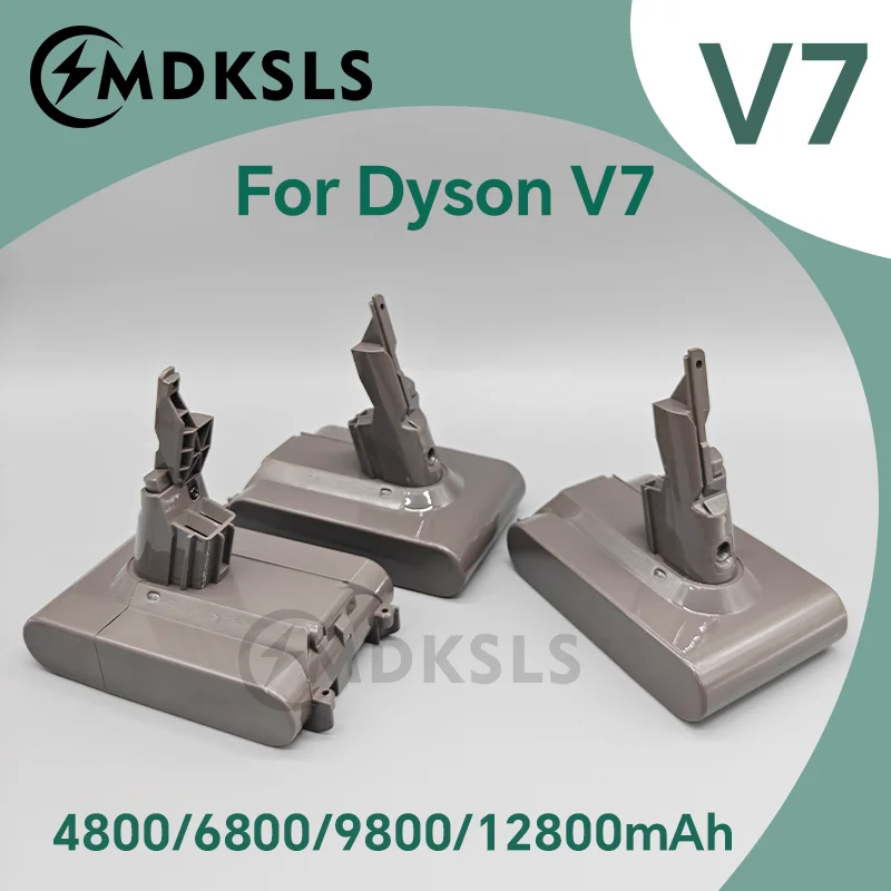 For Dyson V7 SV11 Battery 4800/6800/9800/12800mAh ,Replacement Handheld Vacuum Cleaner Battery,providing strong battery power.