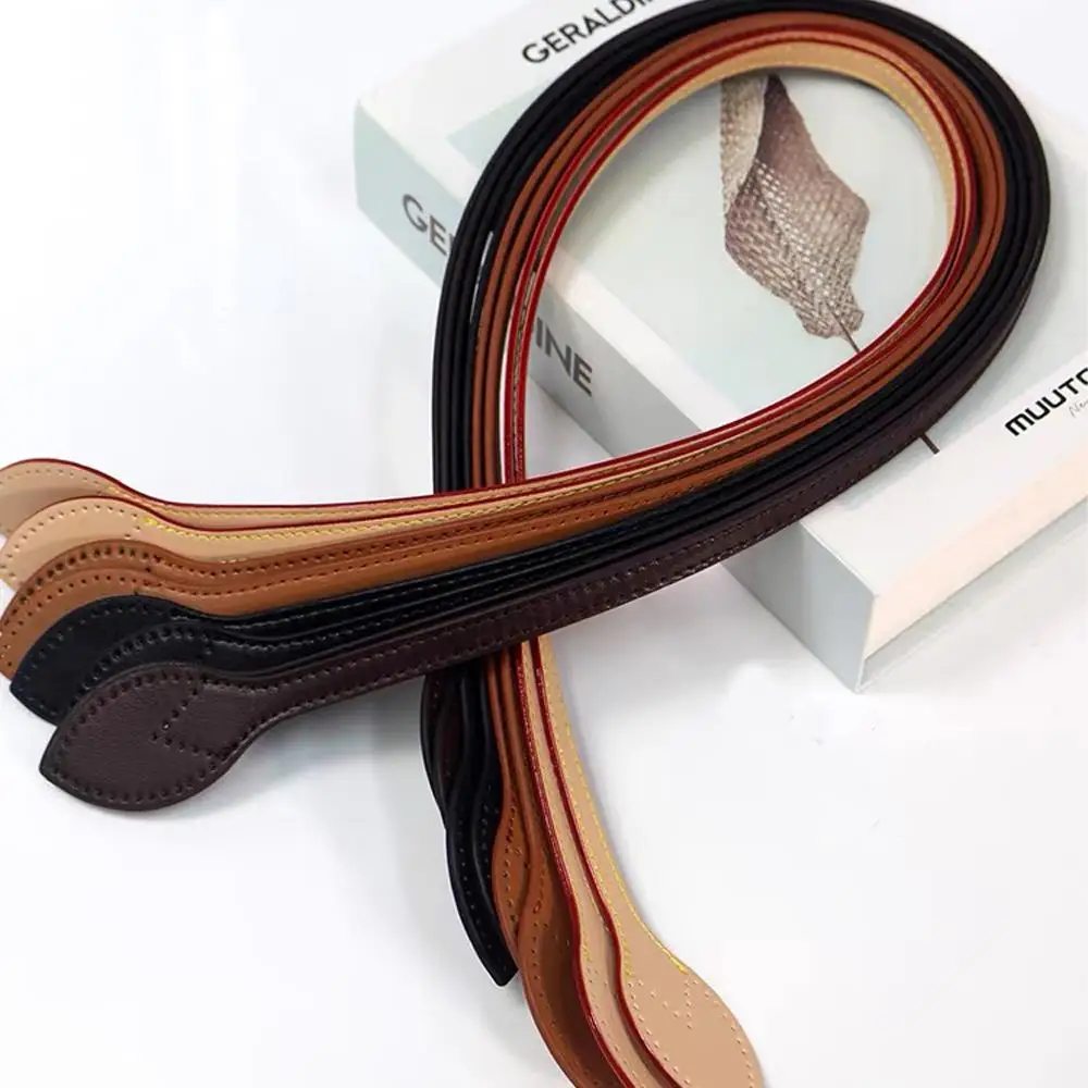 

NEW PU Leather Replacement Bag Handles Accessories 1 Pair Bag Strap Detachable Bag Belt Handbags Handles DIY Bag Accessory 60CM