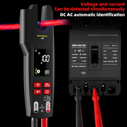 U6 U6X Digital Fork Clamp Meter 600A Current Open Jaw Ammeter Multimeter DC AC Current Hz Electrical Tester Rechargeable Battery