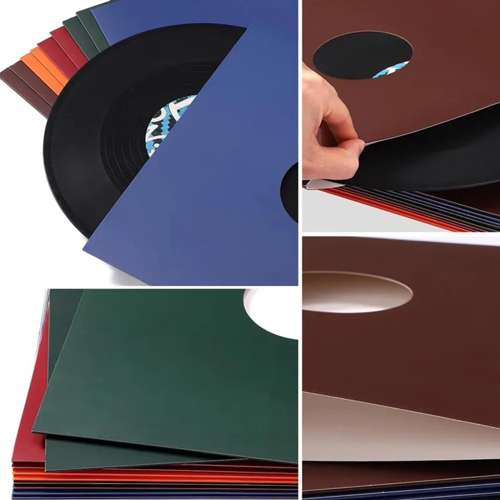 5Pcs Vinyl Record Jackets Premium Polypropylene Protective Sleeves Dustproof Fingerprints Resistant Outer Sleeve Vinyl Record