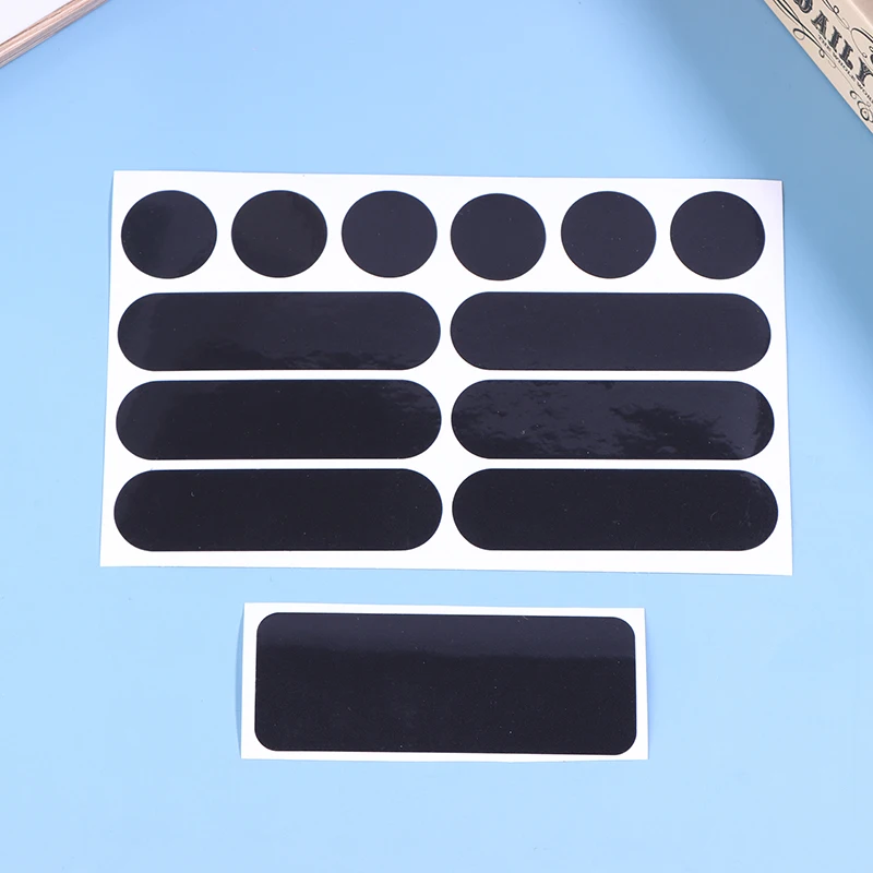 1Sheet For Helmet Bike Motorcycle Scooter Motorcycle Helmets Invisible Black Reflective Stickers Reflective Tape Self-adhesive