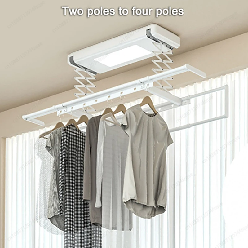 

Electric Lifting Retractable Foldable Clothes Drying Rack DC Motor Mini Small Size Balcony Remote Control Clothes Drying Rack