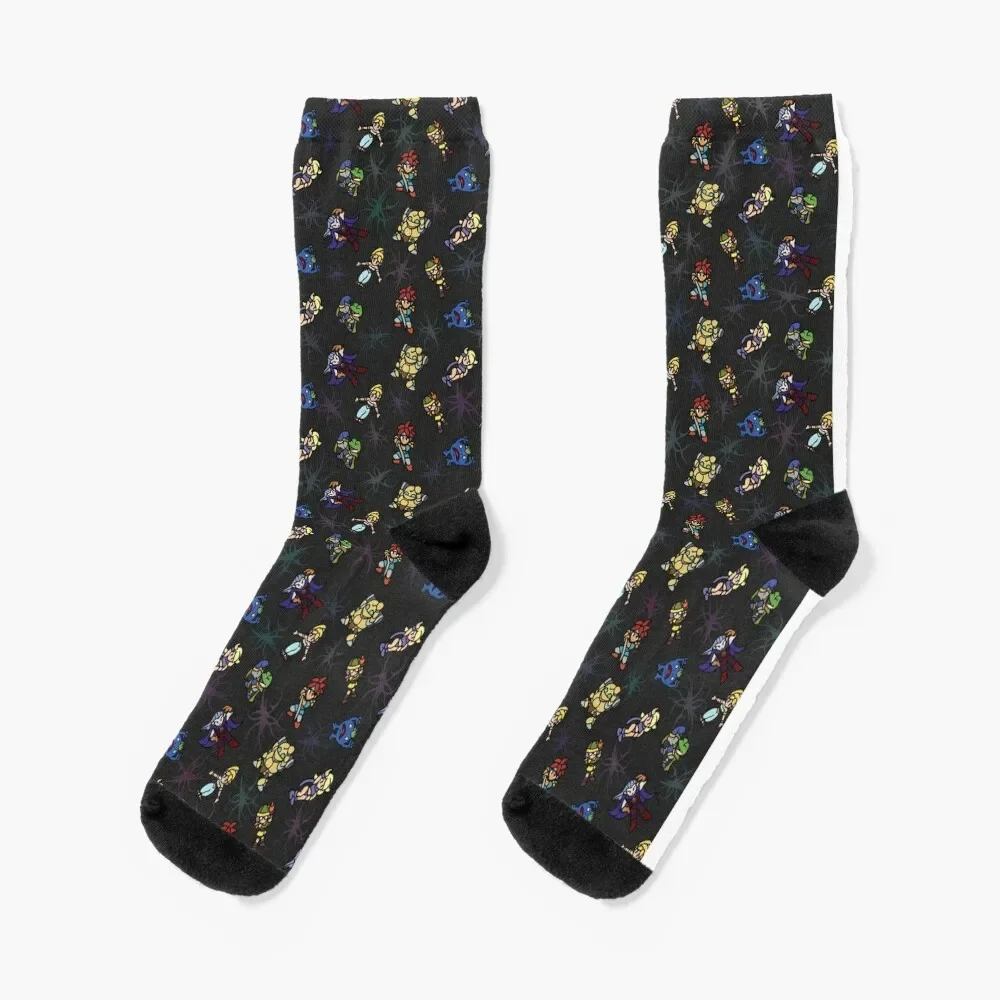 

Chrono Trigger Socks New year's japanese fashion crazy floral Socks For Women Men's