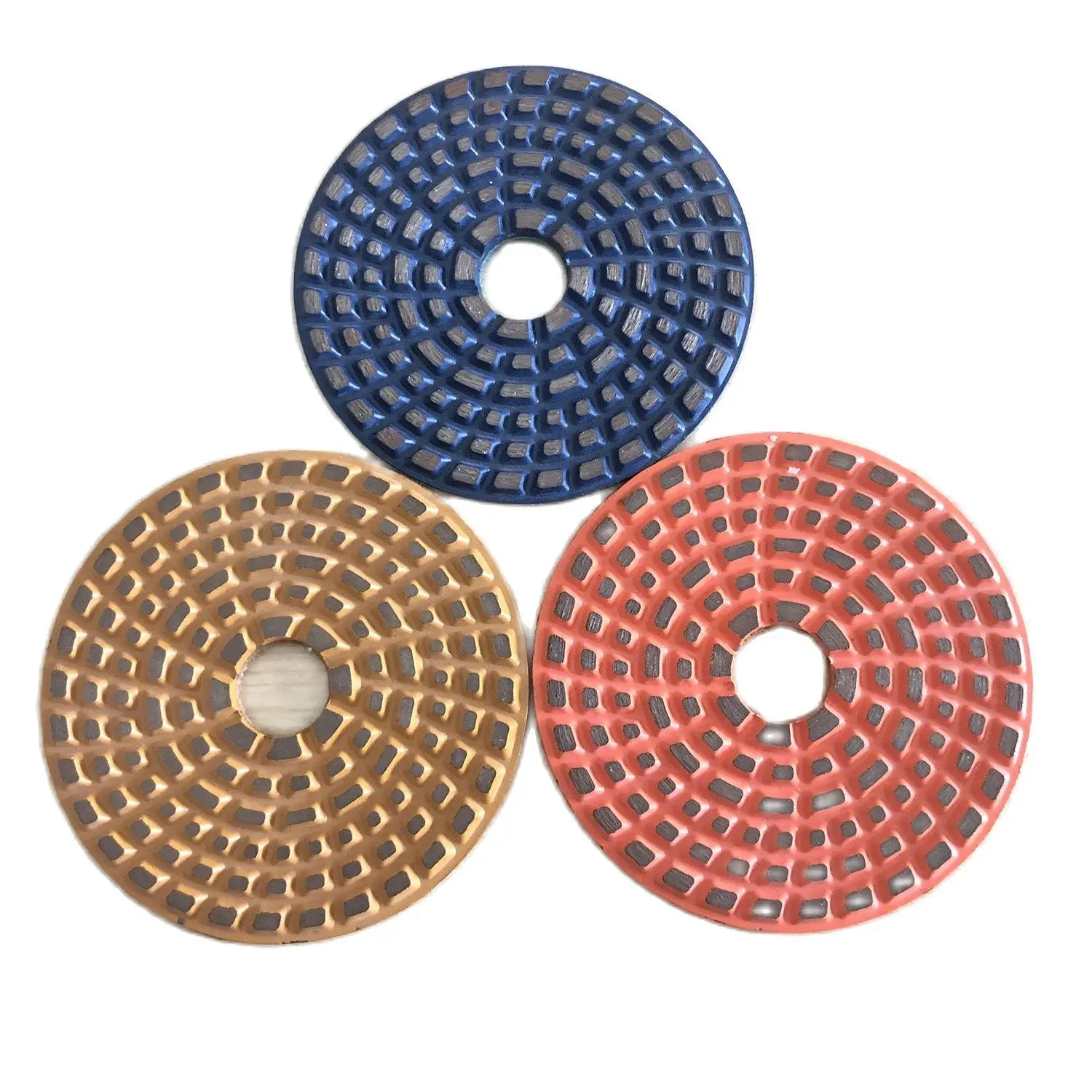 1 Pc 4 Inch 100mm Abrasive Metal Polishing Pad Diamond Disc Angle Grinder Sheet For Grinding Granite Stone Concrete Marble