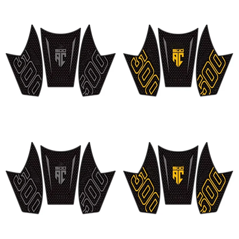 1 Set For Loncin Voge 500AC 500 AC Motorcycle Protector Anti slip Tank Pad tank Side Traction Sticker