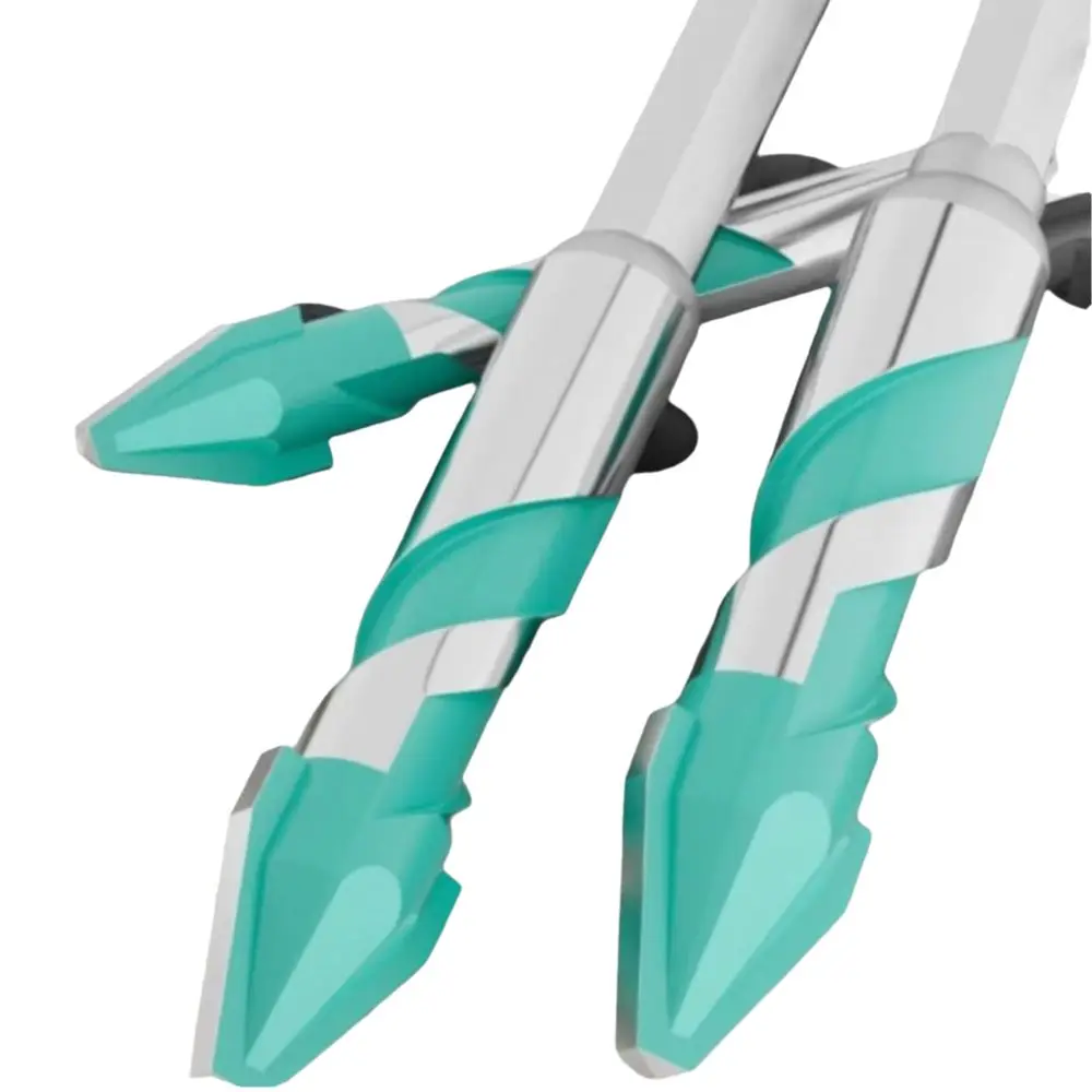 Ultra-High Hardness Sawtooth Drill Bit Serrated Skewed Head Hexagonal Shank Eccentric Drill Bit 6mm to 12mm Sizes Four-Edged