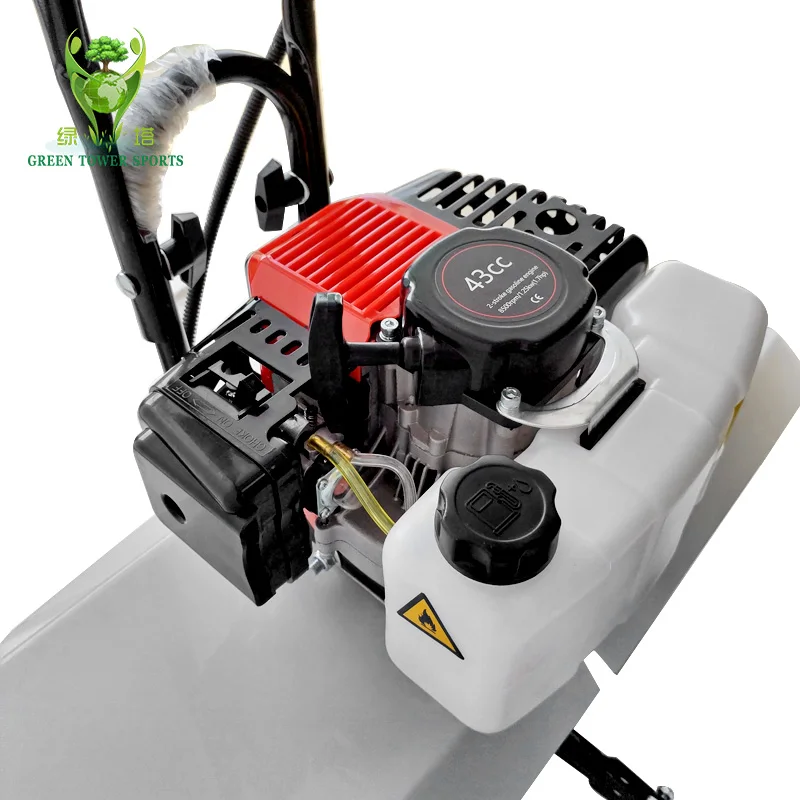 550mm working width, two-stroke powered portable lawn brusher, suitable for artificial turf.