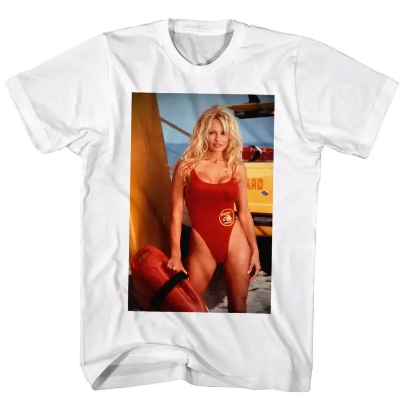 Baywatch Pamela Anderson Mens T Shirt TV Beach Babe Lifeguard CJ Parker Wham Bam