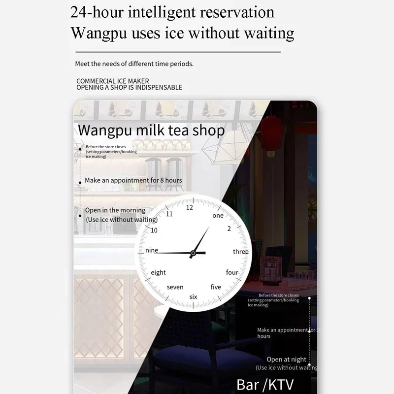 

PBOBP Ice Maker Countertop, Chewable Pebble Ice 34Lbs/26.5LbsPer Day, Crunchy Pellet Ice Cubes Maker Machine