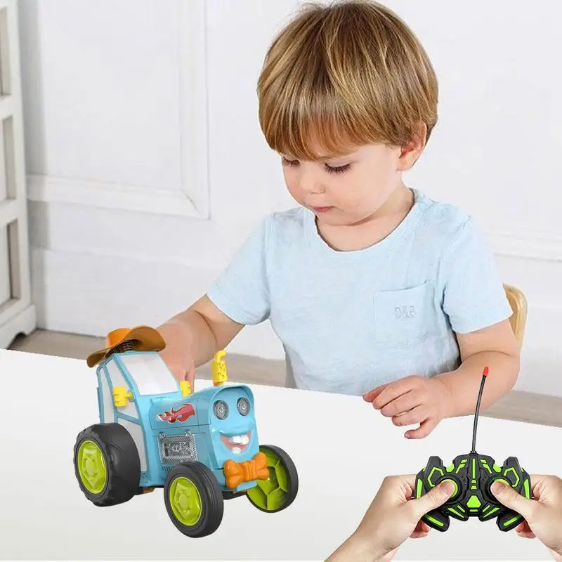 Stunt Dancing Car Rechargeable RC Car With Music And Light Fast Stunt RC Car Crazy Jumping Dancing Car Toy For Kids Age 3