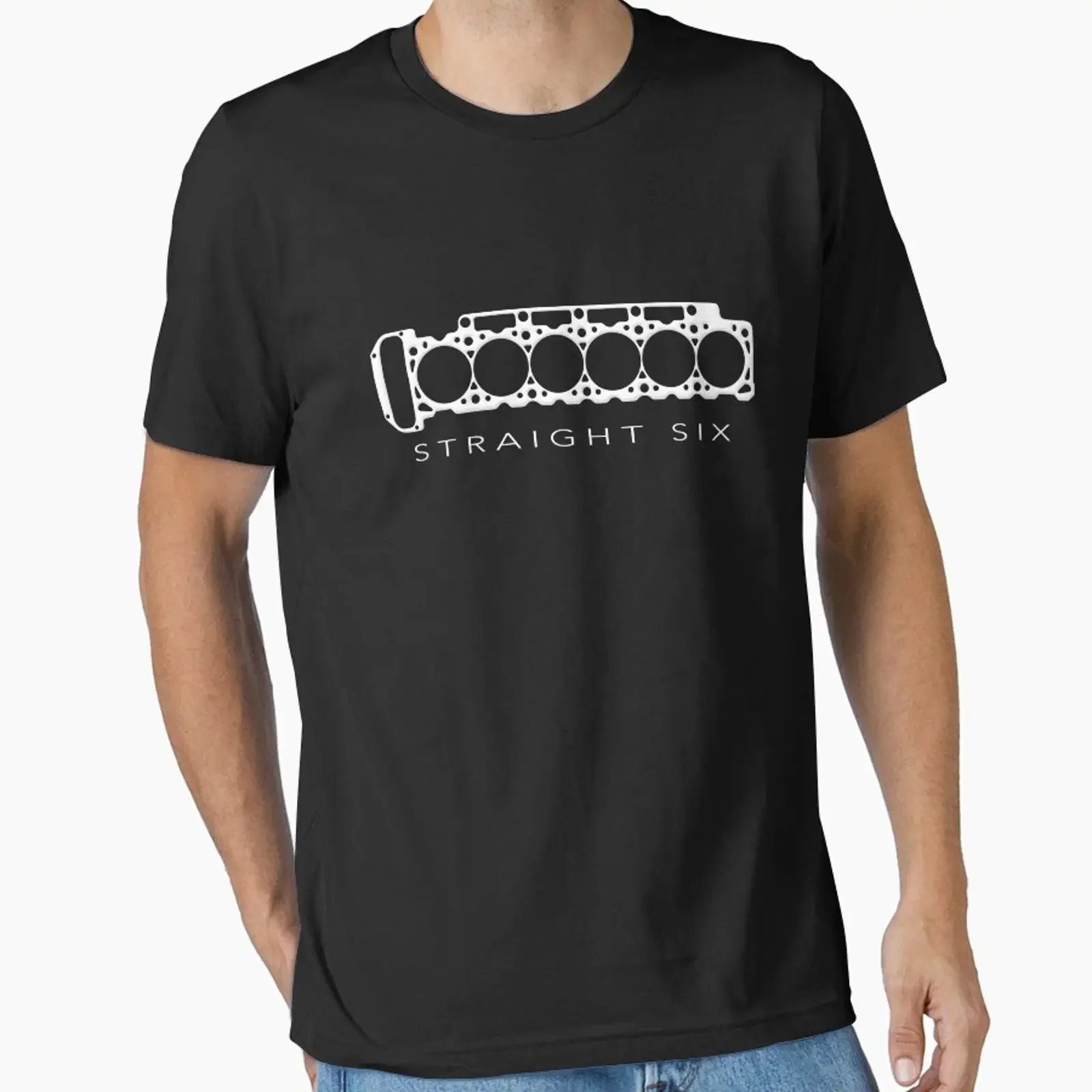 Straight Six 6 Cylinder V6 Motor Engine designed and sold by SoakedFinale vintage Washed Breathable graphic streetwear Stylish