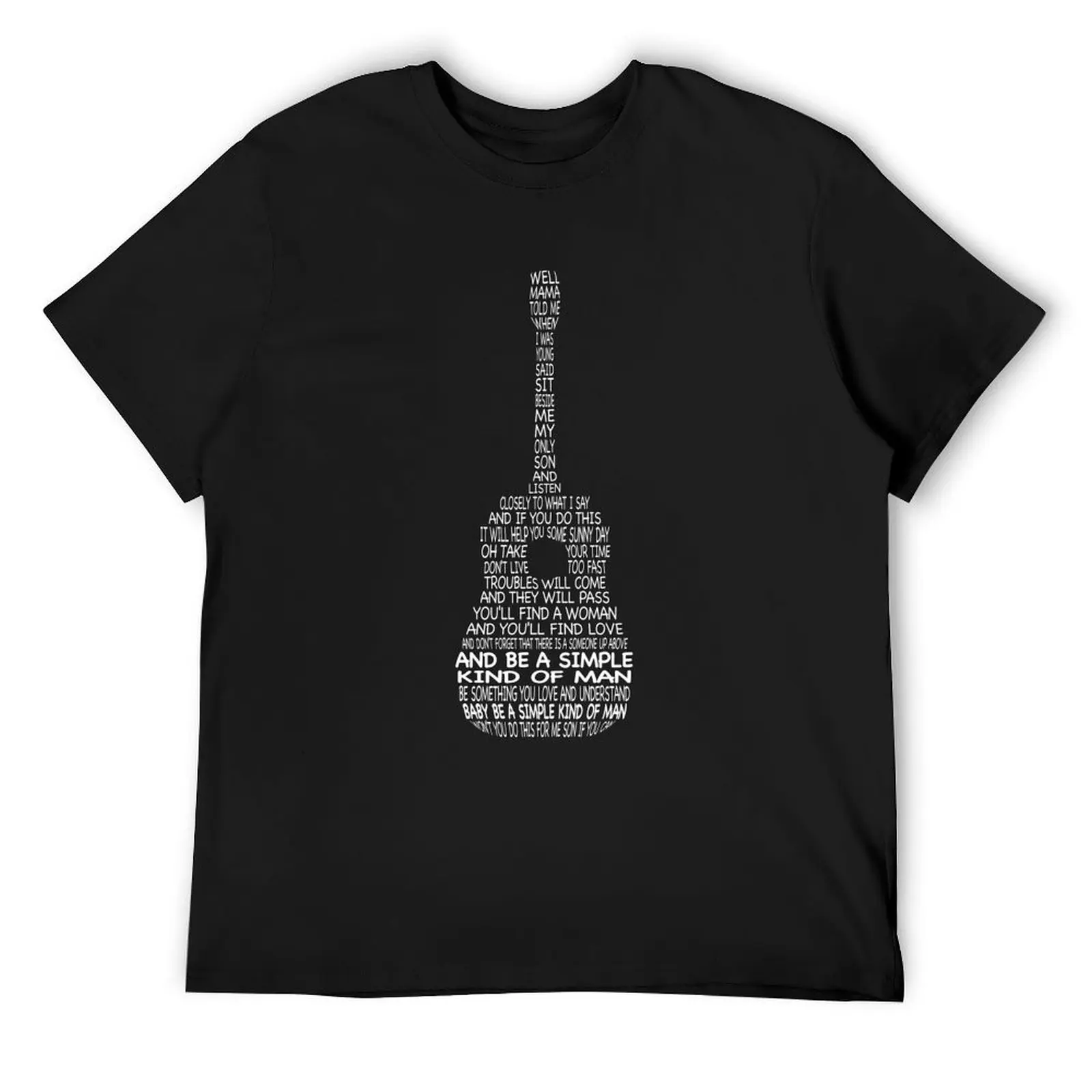 

band simple man lyrics viny T-Shirt anime stuff cotton graphic tees affliction shirts clothes for men