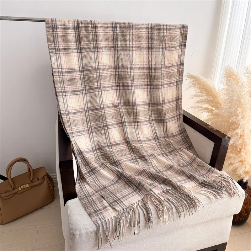 

2025 Cashmere Scarf Men Women Thick Warm Winter Blanket Female Luxury Brand Shawl Wrap Scarves Bufanda Poncho Echarpe Pashmina