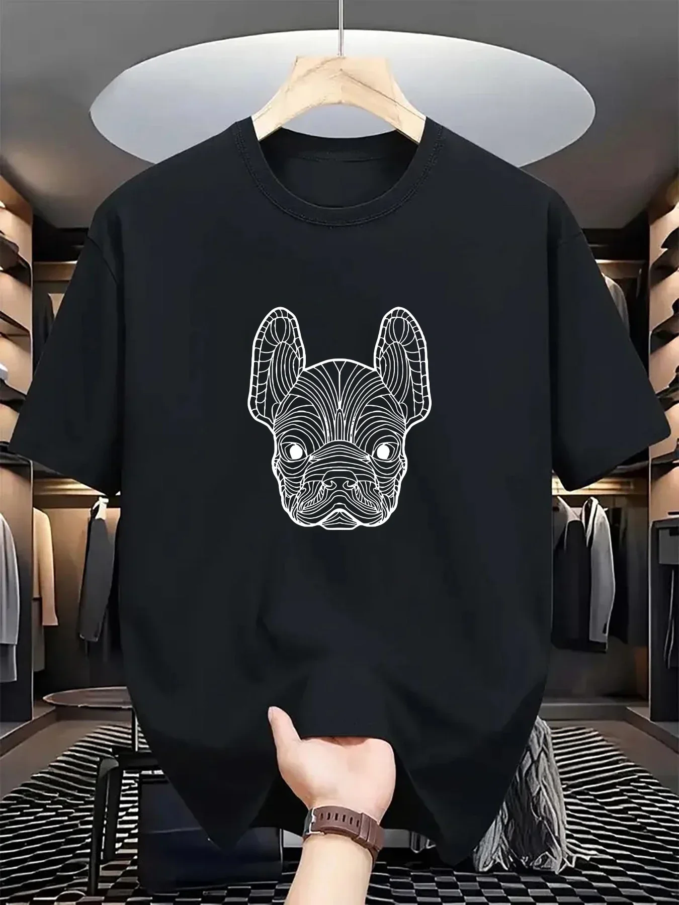 

2026 New Style Dry Classic Slim-Fit Breathable Sports Casual Printed Short-Sleeve Men's T-Shirt College Vibe, Cartoon Prints