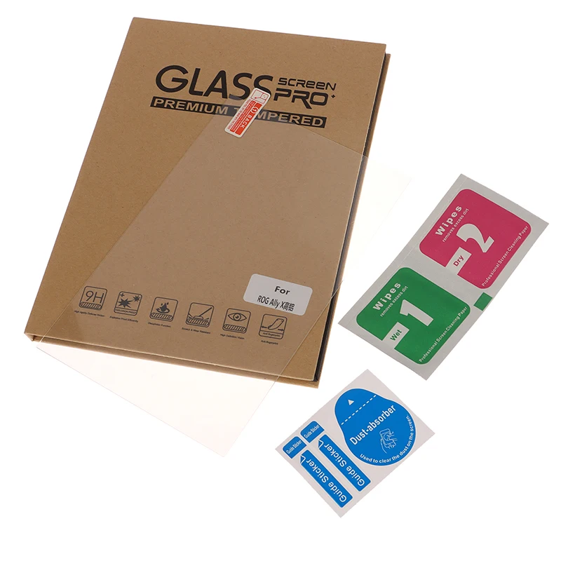 1 ชุด DIY อุปกรณ์ป้องกันกระจกนิรภัยสําหรับ Asus ROG Ally/Ally X Anti-Scratch หน้าจอป้องกันฟิล์ม