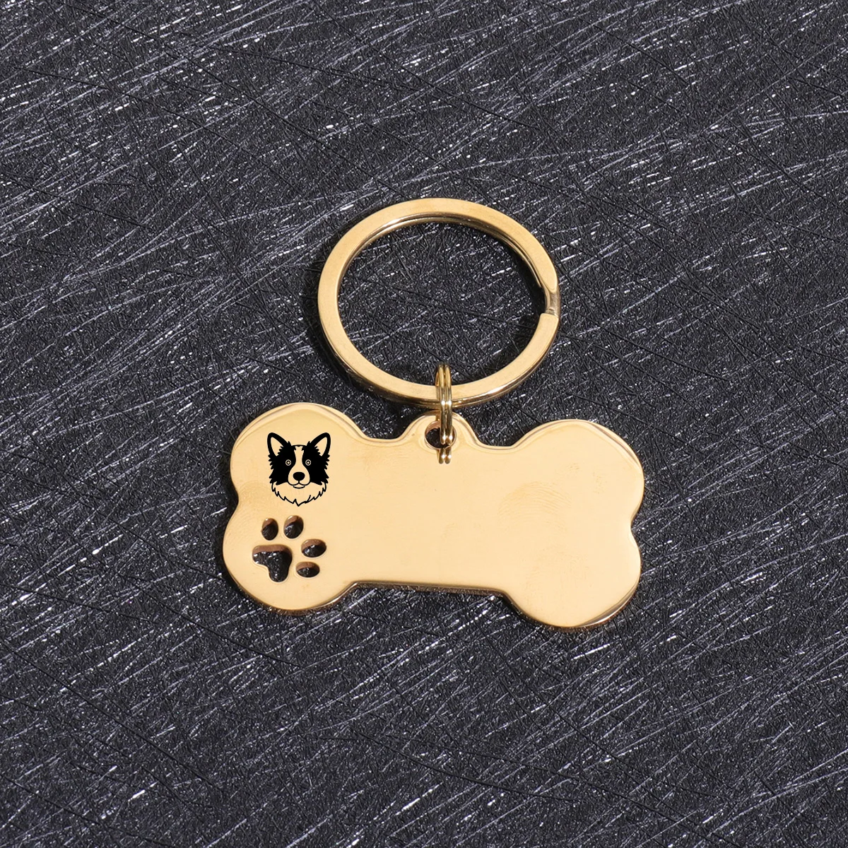 Gepersonaliseerde honden- en katten ID-tags met aangepaste tekst, naam, botvormige hanger, lasergravering, adresnummer, gepersonaliseerde ID-tag voor huisdieren