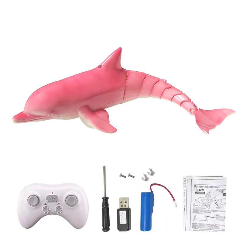 Rc Haai Afstandsbediening Walvis Spray Water Kids Robot Radiografisch Bestuurbare Boten Zwembad Speelgoed Voor Jongens Kinderen Kind