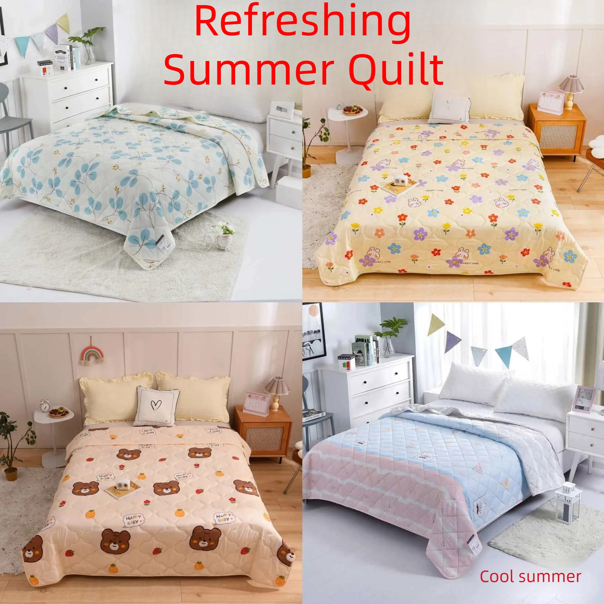 Kids Summer Quilt Air Condition Comforter Bedding Core Dormitory Supply
