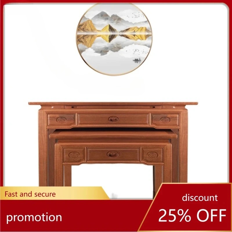 

Стол для подношений из массива дерева, стол для благовоний Бога Богатства, домашний стол для подношений Шэнтай.