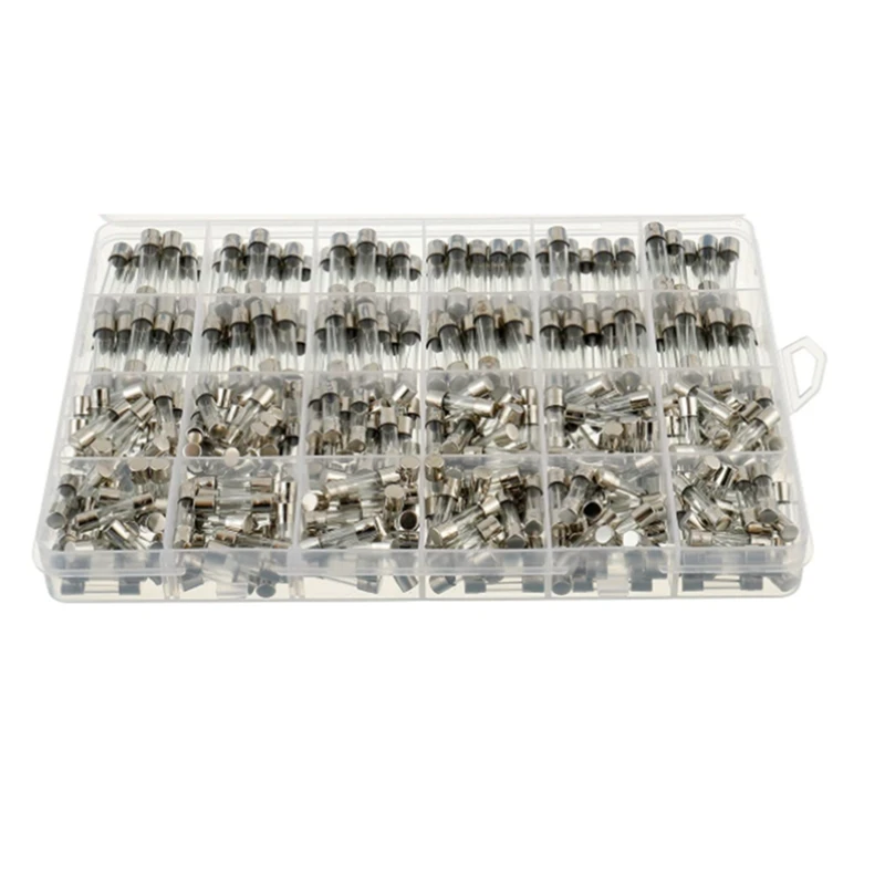 Kit di smistamento fusibili in vetro soffiato veloce 5 x20mm 250V 6 x30mm fusibili ibridi Set vari tipi di assemblaggio