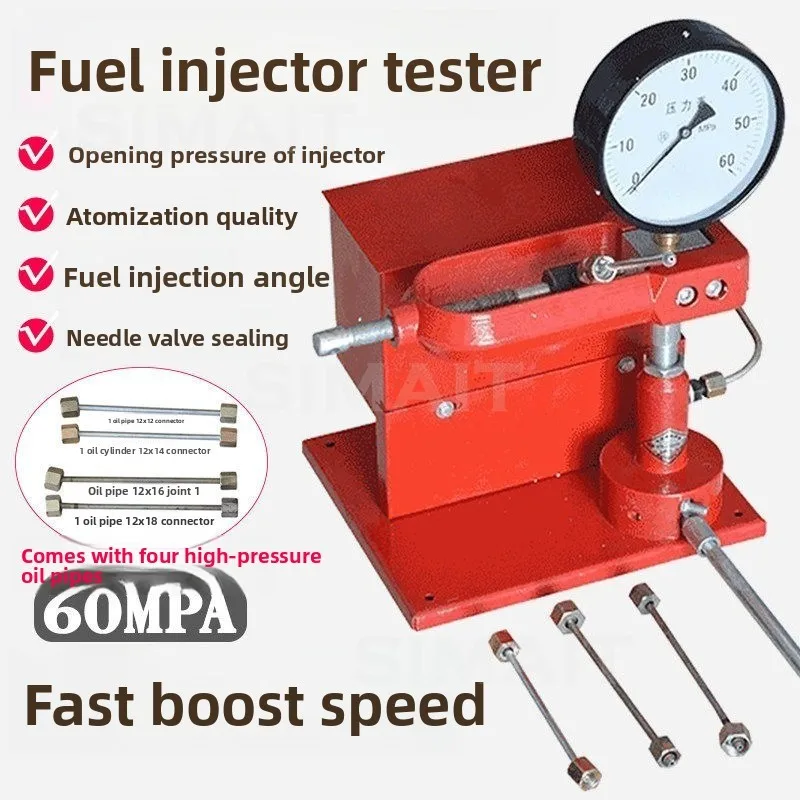 Manual Pressure Tester, Fuel Injector Tester, Test Bench, Fuel Nozzle Inspection, Automotive Inspection