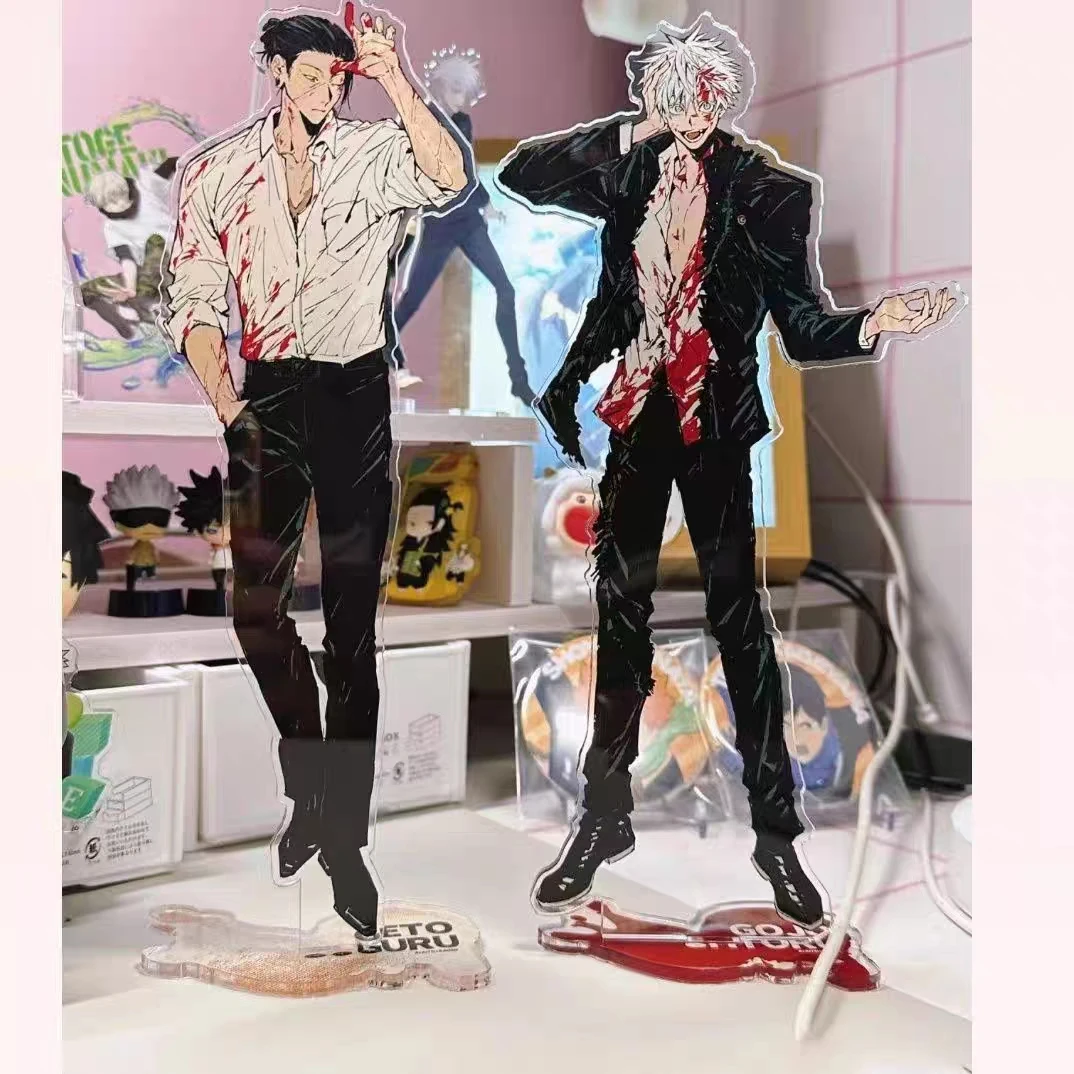 

Anime Jujutsu Kaisen Satoru Gojo Geto Suguru Cosplay Acrylic Standing Sign Cute Decoration Birthday Xmas Gift Desktop Ornament