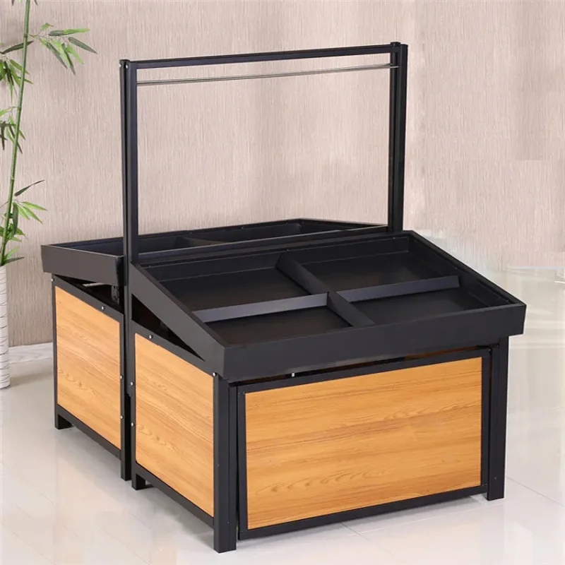 

Customize.Customized Wooden Supermarket Vegetable and Fruit Racks Display Stand