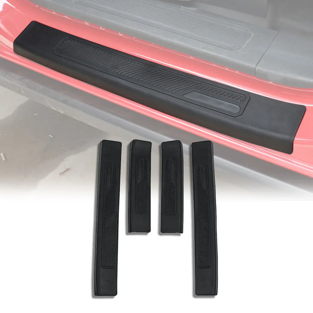 

ABS Car Door Sill Entry Guards Trims Threshold Strip Protector For Ford Bronco 4 Door 2021 2022